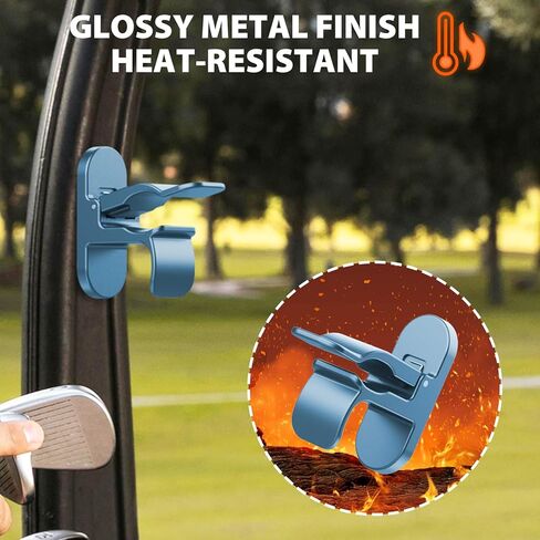 حامل مغناطيسي بيد واحدة لعربة الجولف، حامل بمشبك عالمي مع وسادات معدنية لاصقة تناسب 70 حلقة، ملحق من سبائك الزنك اللامعة أو عربات الجولف، القوارب ونوادي الجولف، هدية عيد الأب، أزرق in Kuwait
