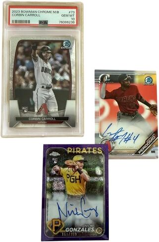 High Cheese Baseball Triple Play Mystery Pack with 1 PSA Graded Card, 2 Autographed Baseball Cards in Kuwait