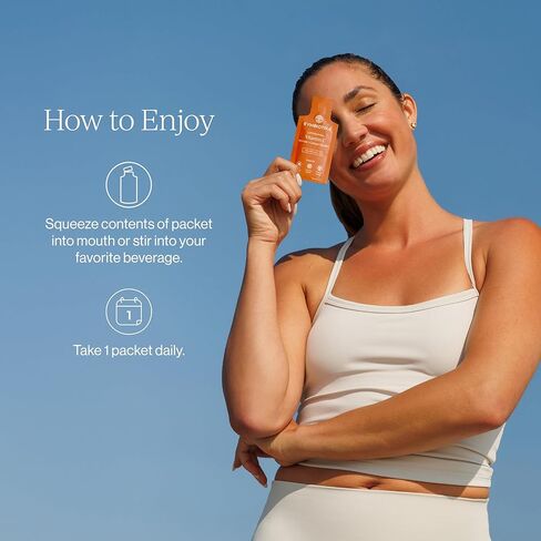 CYMBIOTIKA Liposomal Vitamin C Supplement, Immune Health, Skin Health, Healthy Aging, Enhanced Absorption, Gluten Free, Soy Free, Plant-Based, Orange Vanilla Flavor, 28 x 15 mL Liquid Packets in Kuwait