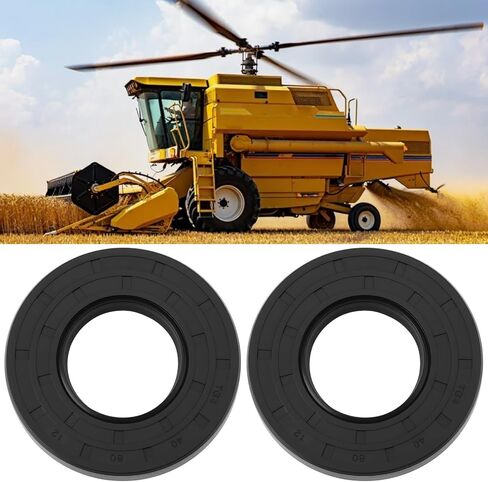 2pcs TG 40x80x12mm Double Lip Oil Seal for Engine Industrial and Agricultural Machinery NBR Rubber Dust Seal in Saudi Arabia