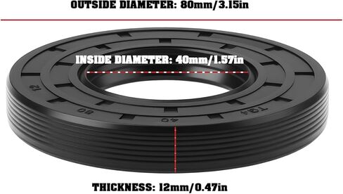 2pcs TG 40x80x12mm Double Lip Oil Seal for Engine Industrial and Agricultural Machinery NBR Rubber Dust Seal in Saudi Arabia