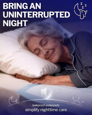 Powools Bed Pads Disposable Adult - 50 Count Incontinence Bed Pads, Super Absorbent Pee Pads for Adults, Skin-Friendly & Disposable Changing Pads for Baby, Leak-Proof Puppy Pads, 36" x 30" in Kuwait