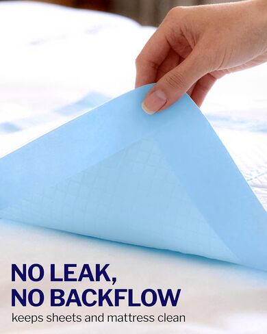 Powools Bed Pads Disposable Adult - 50 Count Incontinence Bed Pads, Super Absorbent Pee Pads for Adults, Skin-Friendly & Disposable Changing Pads for Baby, Leak-Proof Puppy Pads, 36" x 30" in Kuwait