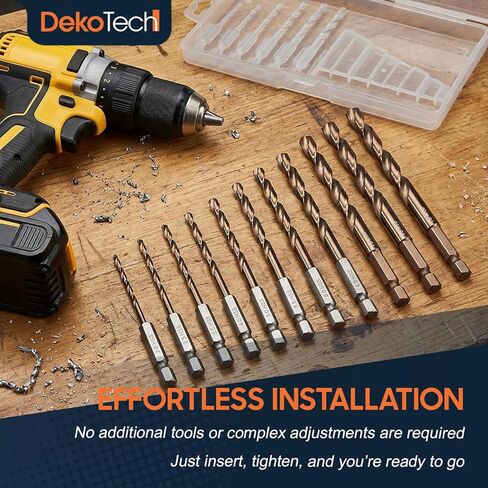 مجموعة لقم مثقاب مترية من الكوبالت السداسية، 12 قطعة (2، 2.5، 3، 3.5، 4، 5، 5.5، 6، 6.5، 7، 7.5، 8 مم)، لقم مفكات فولاذية عالية السرعة للمعادن والفولاذ والخشب والبلاستيك وسبائك الألومنيوم in Kuwait