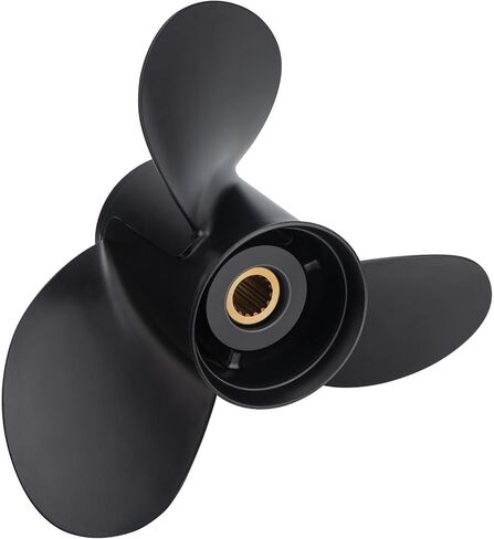 13 1/4 × 17 مروحة قارب خارجية من الألومنيوم لمحركات Tohatsu 60-140HP، 15 أسنان خدد، 3HKB64536-0، متوافقة مع Tohatsu 60HP 70HP 75HP 90HP 115HP 120HP 140HP، RH in Kuwait