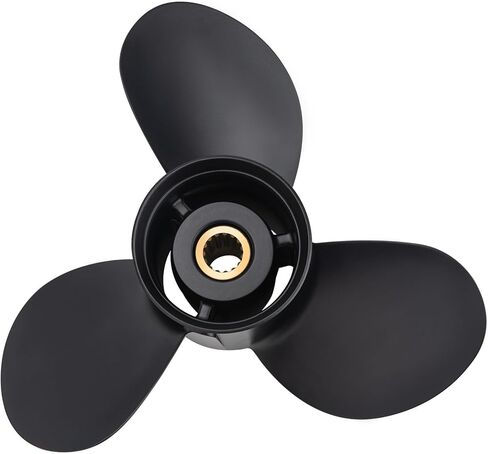 13 1/4 × 17 مروحة قارب خارجية من الألومنيوم لمحركات Tohatsu 60-140HP، 15 أسنان خدد، 3HKB64536-0، متوافقة مع Tohatsu 60HP 70HP 75HP 90HP 115HP 120HP 140HP، RH in Kuwait