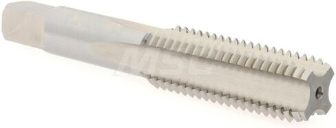 Hertel Straight Flute Tap, 11/16-11 UNS, 4 Flute, Bottoming Chamfer, High-Speed Steel, Bright/Uncoated Finish, 1-13/16" Thread Length, 4-1/32" OAL in Saudi Arabia