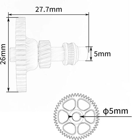 مجموعة تروس حلزونية لطلاء النانو جزء التروس المتكامل باستخدام الحاسب الآلي بوم محرك والعتاد الطارد رمح الجمعية لBM لمجموعة الطارد فورون CW1 CW2 in Kuwait