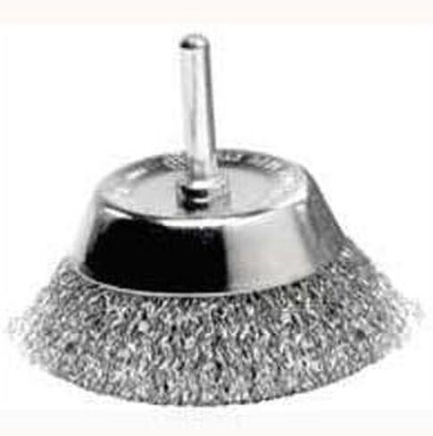 Weiler Vortec 1-3/4 in. Dia. x 1/4 in. Steel Coarse Crimped Wire Cup Brush (36417) in Saudi Arabia