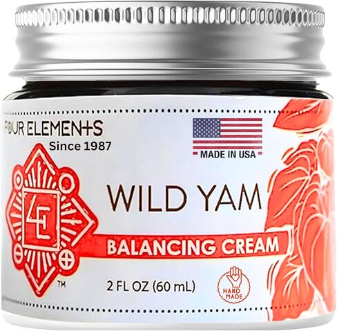 Wild Yam Balanced Cream ، 2 أوقية - الفائز بالمركز الأول في ندوة 2023 International Herb للكريمات والرابح! مزرعة بفخر ، مصنوعة وتعبئة في WI ، الولايات المتحدة الأمريكية. in Saudi Arabia