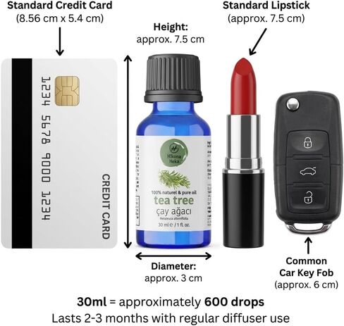 مجموعة الزيوت العطرية للناشر - شجرة الشاي والنعناع والأوكالبتوس، زيوت عطرية نقية 100% غير مخففة، 1 أونصة سائلة لكل منها، 3 عبوات in Kuwait