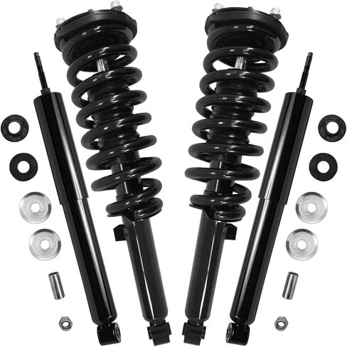 Detroit Axle-STRUTS STRUTS امتصاصات الصدمات لفورد 2004-2008 F-150 ، 2006-2008 LINCOLN MARK LT ، 2 Struts Ready Writy W/Coil Springs Assembly 2 REACK SHOCK ESSORBERS in Kuwait