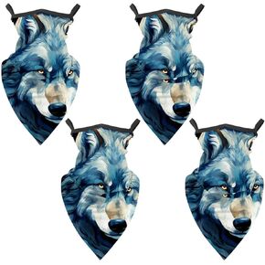 4 قطع غطاء وجه برقبة الذئب للحماية من أشعة الشمس بعامل حماية من أشعة الشمس 50+ قناع وجه للأشعة فوق البنفسجية عاكس للرجال والنساء لصيد الأسماك وركوب الدراجات والمشي لمسافات طويلة in Kuwait