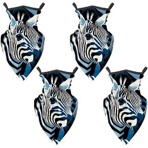 4 Pieces Zebra Balaclava Ski Mask, Motorcycle UV Protector Scarf, Summer Cooling Neck Gaiter for Men/Women in Kuwait