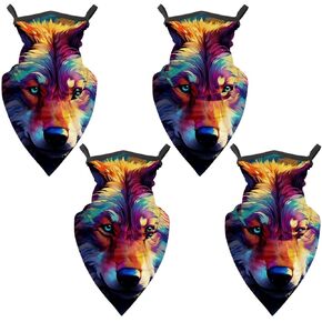 4 قطع من قناع الوجه برقبة الذئب، وشاح تبريد الشمس، غطاء التمساح للرجال والنساء in Kuwait