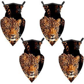 4 Pieces Leopard Balaclava Ski Mask, Motorcycle UV Protector Scarf, Summer Cooling Neck Gaiter for Men/Women in Kuwait