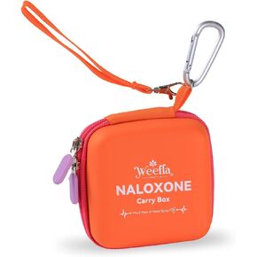 Empty Naloxone Compact Carry Case Kit,Fits 2 Pack Nasal Sprays, High-Visibility, Hard Shell Shock Resistant,Easy to Clean, for First Responder & Daily Opioid OD Emergency Use (No Naloxone) in Kuwait