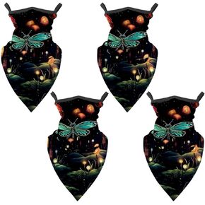 4 Pieces Firefly UV Protector Scarf, Summer Cooling Neck Gaiter for Men/Women in Kuwait