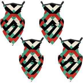 4 قطع من قناع الوجه باندانا للرقبة الفلسطينية، وشاح تبريد الشمس غطاء التمساح للرجال والنساء in Kuwait