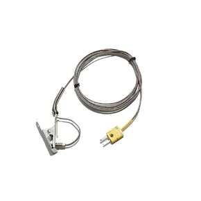 K Type Temperature Sensor Thermocouple for Tunnel Furnace Clip Clamp-Style Probe Fiberglass Silicone Cable 1M 2M 3.0M 5M 1Pcs(Fiberglass Wire,Cable Length 4m) in Saudi Arabia