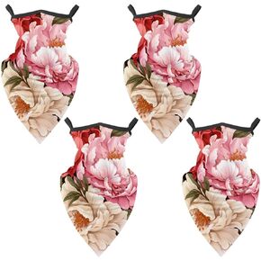4 Pieces Peony UV Protector Scarf, Summer Cooling Neck Gaiter for Men/Women in Kuwait