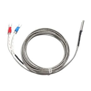 Type K J PT100 Stainless Steel Temperature Test Thermocouple 4x30MM Sensor Probe 1M 2M 3.0M 4M 5M Shield PTFE Wire 4Pcs(K Type,Cable Length 1M_4X30MM Probe) in Saudi Arabia