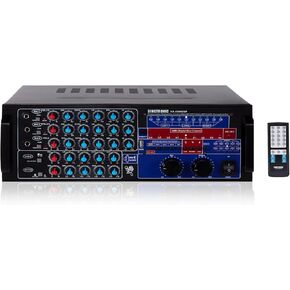 مضخم خلط الكاريوكي الاحترافي SINGTRONIC KA-2000DSP بقدرة 3000 وات | HDMI، بلوتوث، معادل DSP وتسجيل | نظام الصوت الرقمي DJ/KJ in Kuwait