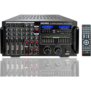 وحدة تحكم رقمية احترافية من SINGTRONIC KA-4000Pro DJ/KJ بقدرة 4000 وات DSP مضخم خلط كاريوكي، وظيفة HDMI، وظيفة التسجيل، وظيفة المعادل، وظيفة بلوتوث إرسال/استقبال من الأجهزة الذكية in Kuwait