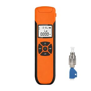 جهاز قياس الطاقة الضوئية صغير الحجم قابل لإعادة الشحن 2 في 1 - 70 + 6 ديسيبل مع محول FC-LC وإضاءة LED جهاز اختبار الألياف الضوئية المحمول SC/FC/ST واجهة عالمية in Kuwait