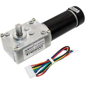 CHW-GW4058-3162 Hall Encoder Worm Wheel and Worm Reduction Motor Applied to Robots Automation Equipment DC12V 24V(12V 18rpm i212,Motor) in Kuwait