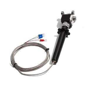 PT100 4 Roller Wheels Thermocouple Probe Handle Shape Sliding Temperature Sensor 175MM 1.3M Wire 3 U Connector 1Pcs in Saudi Arabia
