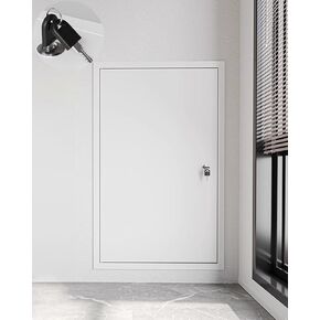 Lockable White Access Panel - Secure Wall Inspection Door Hatch 400x400 to 800x800mm, Keyed Access for Easy Maintenance & Inspections (70x110cm) in Kuwait