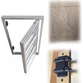 Concealed Access Panel for Tile Walls - Magnetic Push Button Flush Mount Inspection Door - 300x850mm Size, Available in 30-120cm for Easy Access & Service Hatch Solutions in Saudi Arabia