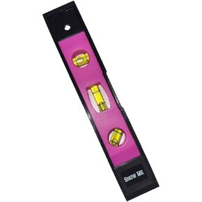 9" Magnetic Torpedo Pink Level – High-Visibility Pink Finish, 3 Bubble Vials for Horizontal, Vertical & 45° Angles – Precision Leveling Tool in Saudi Arabia