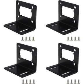 4 قطعة JGY370 دودة موتور جبل قوس L على شكل تصاعد حامل قاعدة معدنية مع المسمار لمحرك تروس الدود مقعد السحابة الثابتة in Kuwait