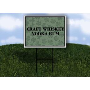 حرفة ويسكي فودكا رم سانت باتريك يوم البرسيم الأيرلندي الداكن لأعلى سهام على شكل حرف A من جانب واحد مقاس 23 × 23 بوصة. in Kuwait
