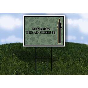 شرائح خبز القرفة بقيمة 4 دولارات لعيد القديس باتريك الأيرلندي البرسيم الداكن سهام اتجاهية على شكل حرف A مزدوجة الجوانب مقاس 23 × 23 بوصة. in Kuwait