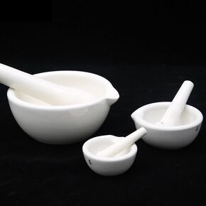 60mm Ceramic Mortar Mash Garlic Meat Pepper Drug China Pottery Porcelain Crockery Earthen Kitchenware Labware in Kuwait