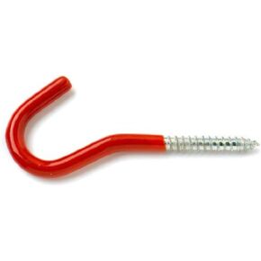 Merriway® BH00903 4" (100mm) Screw-in Storage Shed & Garage Hooks – Red, 5-Pack in Kuwait