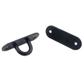 2PCS 6x2cm الثقيلة الأسود المجلفن الصلب أرجوحة سقف هوك وسادة العين لوحة الأجهزة مناسبة لتعليق الشرفة يتأرجح كرسي هزاز أكياس الرمل الزوارق in Kuwait