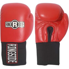 Ringside Competition Leather Boxing Gloves - USA Boxing Approved, Hook & Loop Closure, Safety Gloves for Boxing Training & Competition, Blue, 12 oz in Kuwait