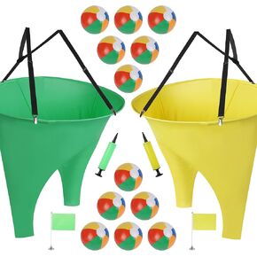 yofit 24 قطعة Granny Pants Yard Game Funny Field Day الألعاب الخارجية للبالغين والأطفال والعائلة مجموعة سراويل جاينت لحفلات عيد الميلاد وأنشطة ألعاب الرمي للمجموعات in Kuwait