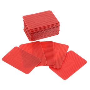 Ciieeo 100Pcs Plastic Flat Shims for Leveling Furniture and Doors Vibration Noise Reduction Shims for DIY Projects and Home Improvements in Kuwait