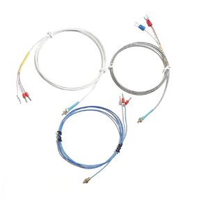 K/PT100 Type M3 M4 Copper Screw Thermocouple Temperature Sensor with 0.5M-5M PTFE Cable 200℃ 1Pcs(PT100 M3 2m) in Kuwait