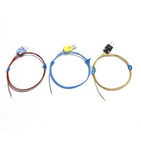 K/J/T-Type Thermocouple Temperature Sensor Exposed-Tip Solder Joint Probe 0.5M/1M/1.5M/2M/3.0M/4M/5M Length Options with Plugs 1Pcs(J Type 3.0M) in Kuwait