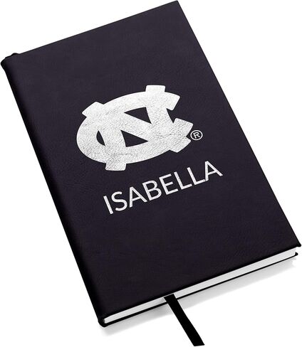 Lifetime Creations Personalized North Carolina Tar Heels Journal (Dark Brown) – Custom Engraved Vegan Leather Writing Notebook, 112 Lined Pages – Officially Licensed Graduation, Basketball Fan, Father’s Day Gift in Saudi Arabia