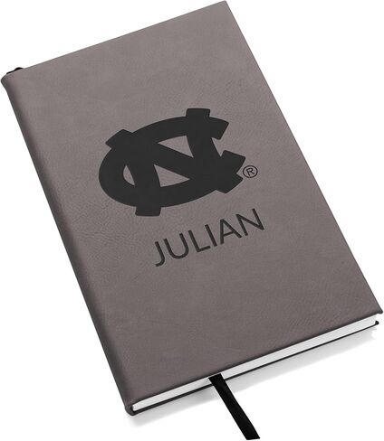 Lifetime Creations Personalized North Carolina Tar Heels Journal (Dark Brown) – Custom Engraved Vegan Leather Writing Notebook, 112 Lined Pages – Officially Licensed Graduation, Basketball Fan, Father’s Day Gift in Saudi Arabia