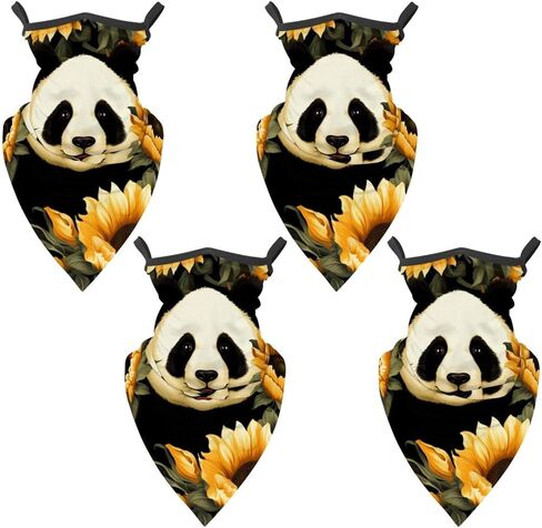 4 Pieces Doodle Balaclava Ski Mask, Motorcycle UV Protector Scarf, Summer Cooling Neck Gaiter for Men/Women in Saudi Arabia