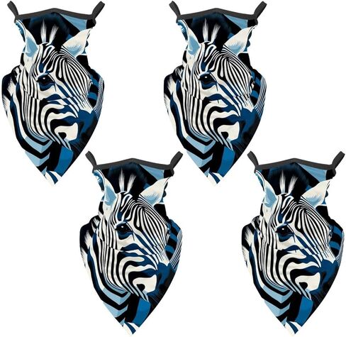 4 قطع قناع تزلج زيبرا بالاكلافا، وشاح واقي من الأشعة فوق البنفسجية للدراجات النارية، قناع رقبة تبريد صيفي للرجال/النساء in Kuwait