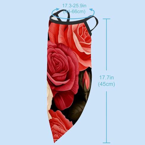 4 Pieces Peony Neck Gaiter Bandana Face Mask, Sun Cooling Scarf Gator Cover Head for Men Women in Saudi Arabia